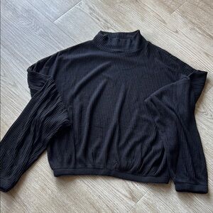 Black mock neck